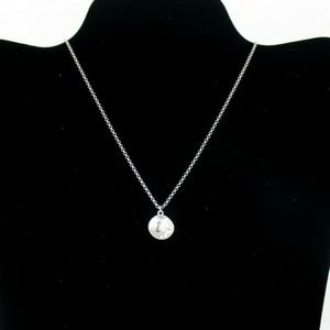 Lia Sophia "L" monogram necklace